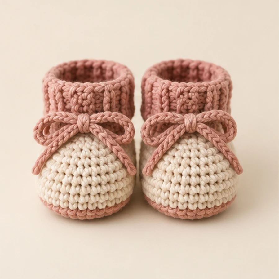 Handmade crochet baby booties wholesale