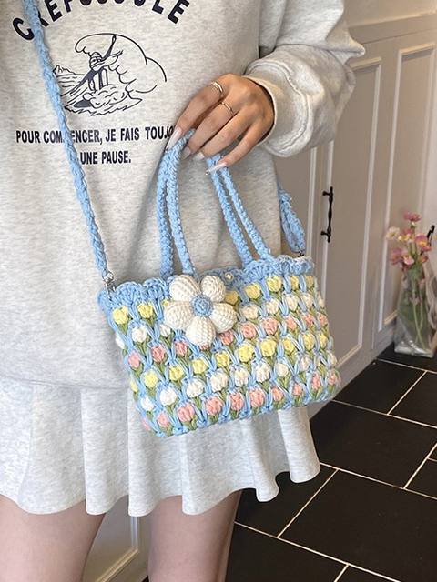 Tulip Garden Crochet Tote