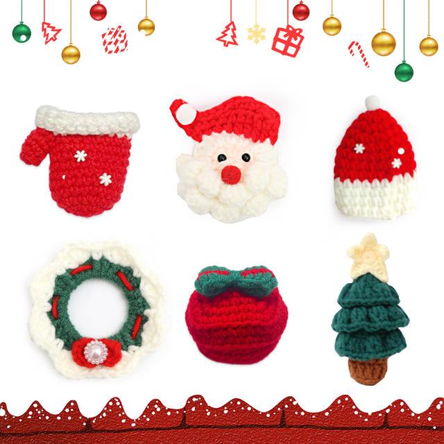 Crochet Holiday Mini Ornament Gift Set