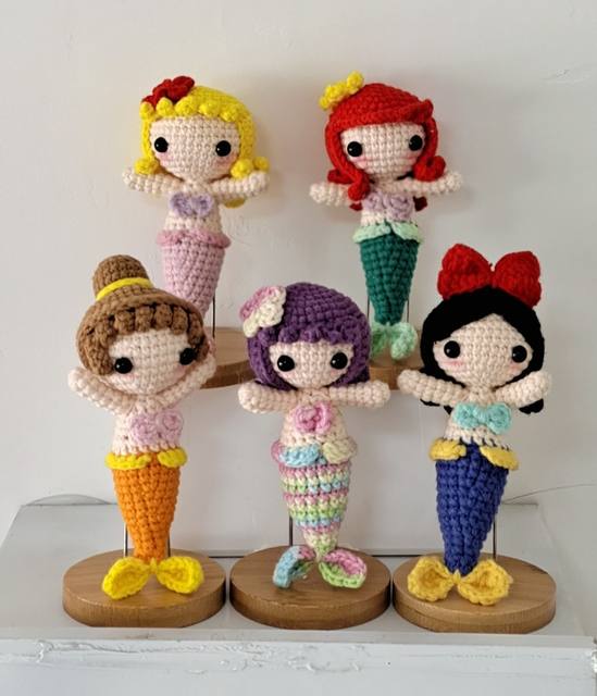 Mermaid Crochet Doll