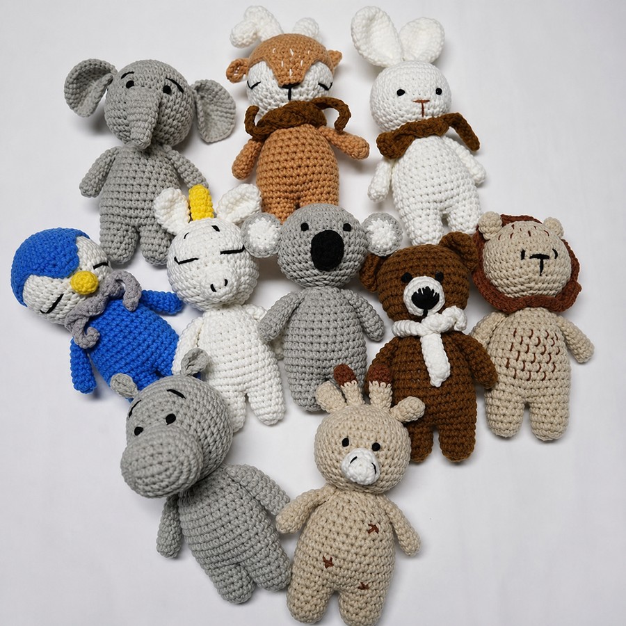 Standing Crochet Bear