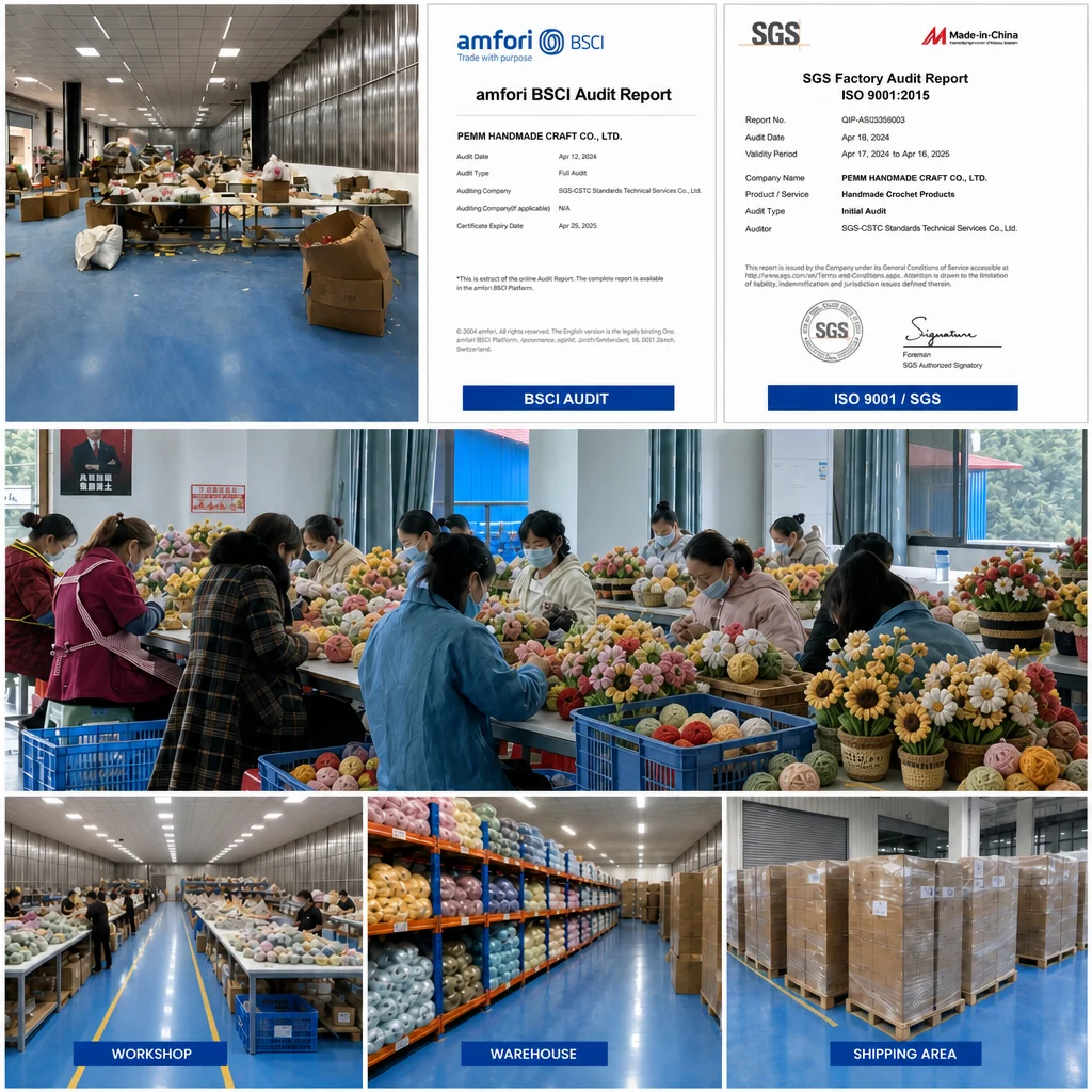 PEIMI crochet production and wholesale product development