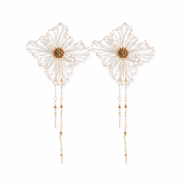 Copper Wire Flower Tassels
